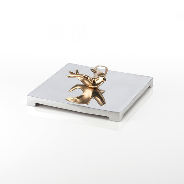 Dove Large Napkin Holder Silver/Gold