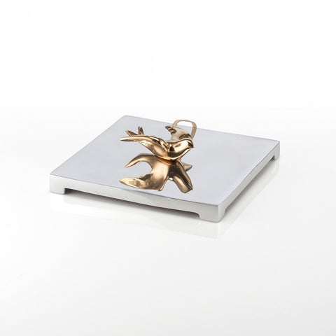Dove Large Napkin Holder Silver/Gold