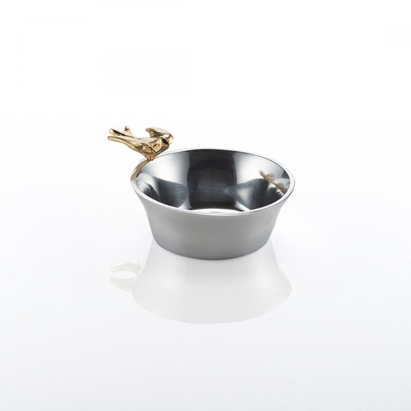 Dove Nut Dish/Coaster Silver/Gold