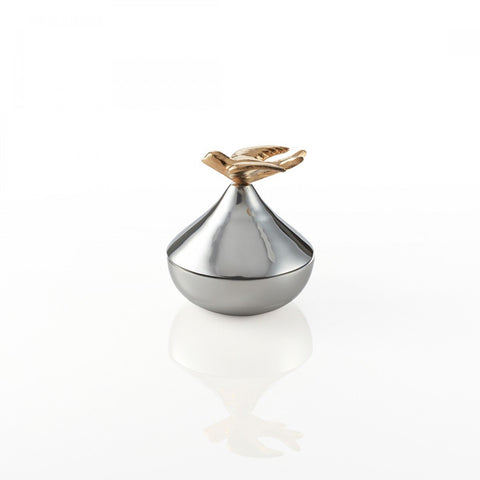 Dove Keepsake Box Silver/Gold