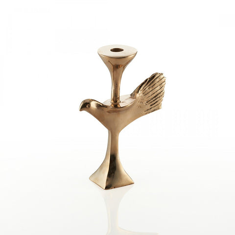 Bird Candleholder Gold