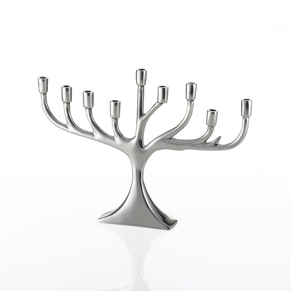 Manzanita Menorah Silver