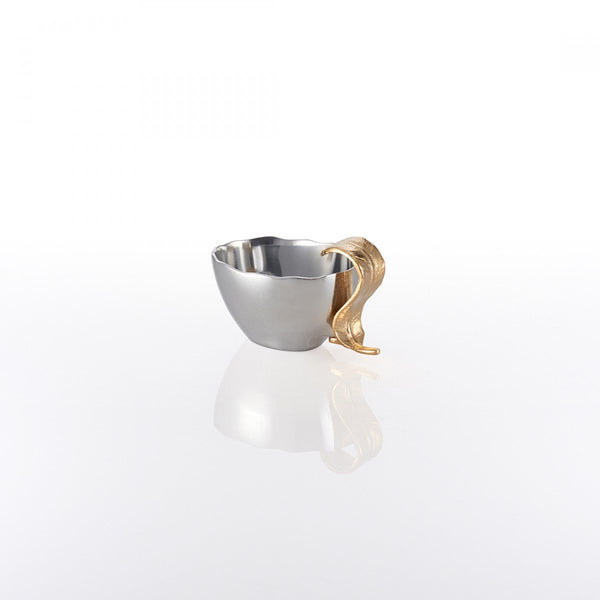 Feather Nut Dish Silver/Gold