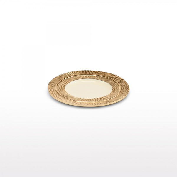 Feather Plates Gold/Oyster