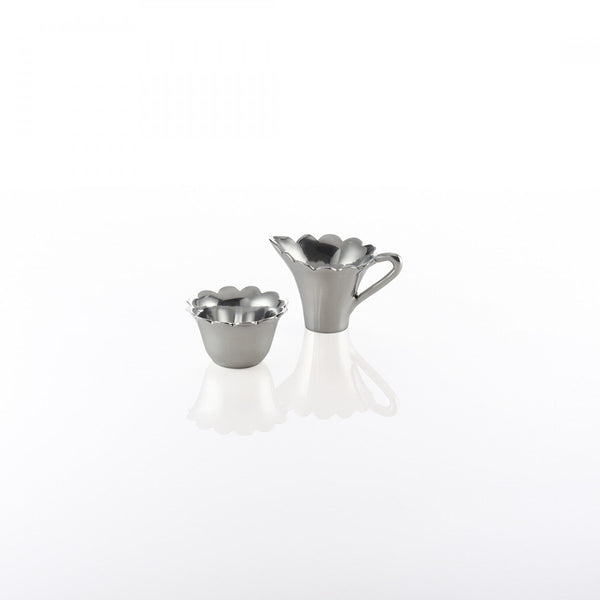 Scallop Sugar Creamer Set