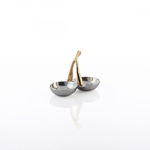 Wishbone Double Condiment Silver/Gold