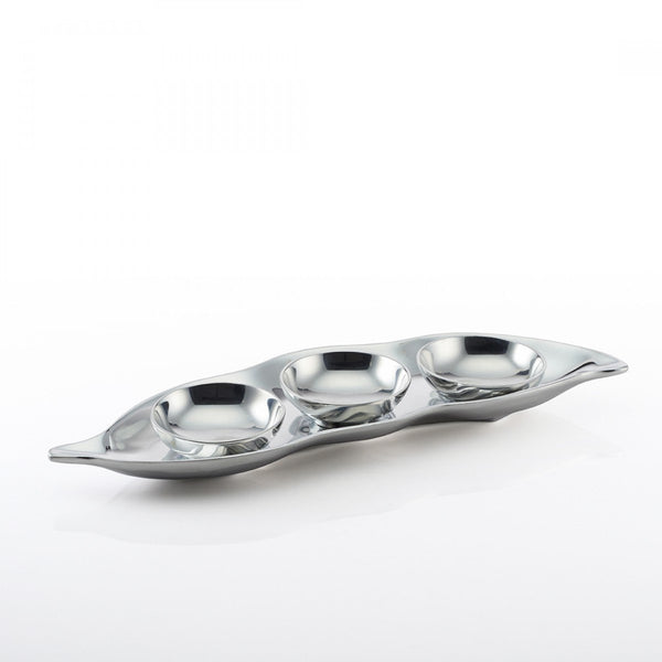 Pea Pod Entertaining Set Silver