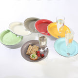 Partyplate w/Wine Stem Slot