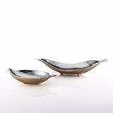 Feather Wide Footed Bowls