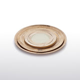 Feather Plates Gold/Oyster