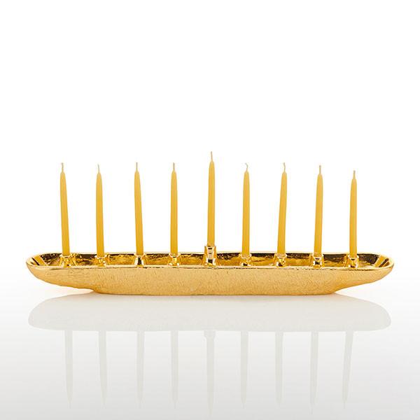 nest menorah gold
