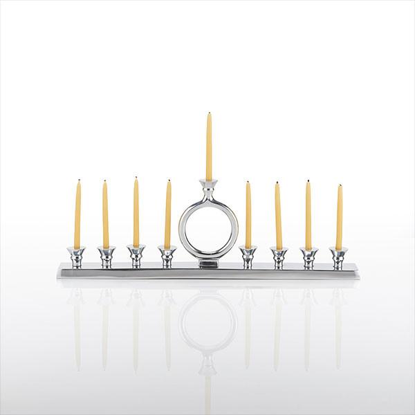 o candle menorah polished