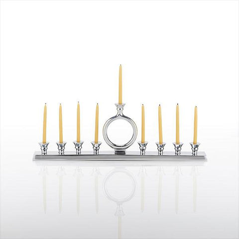 o candle menorah polished