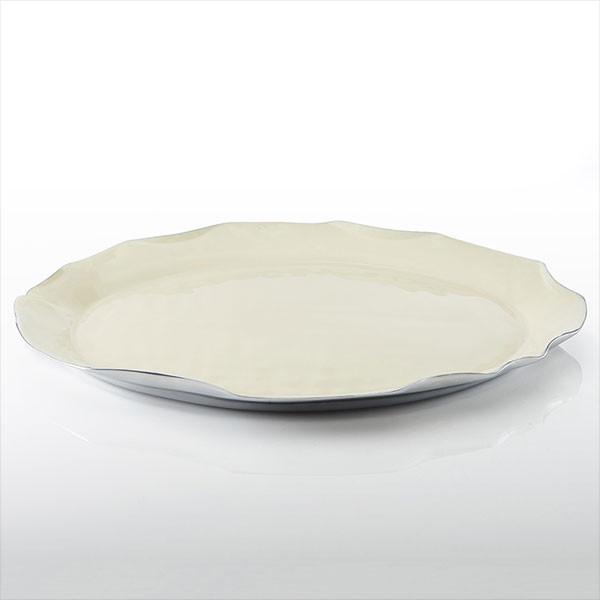 ruffled oval platter oyster lg