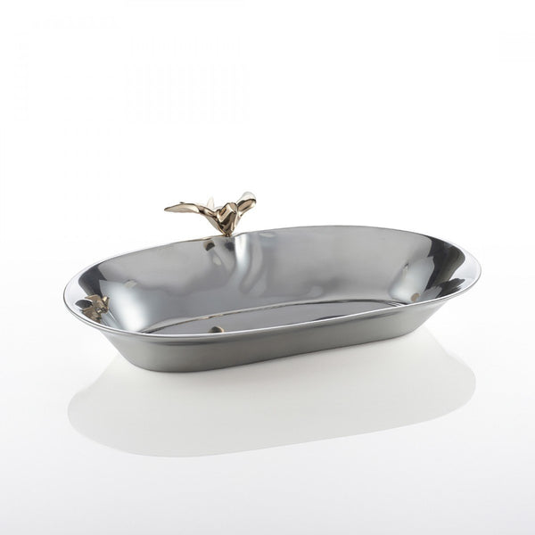 Dove Oval Bowl Sm Silver/Gold