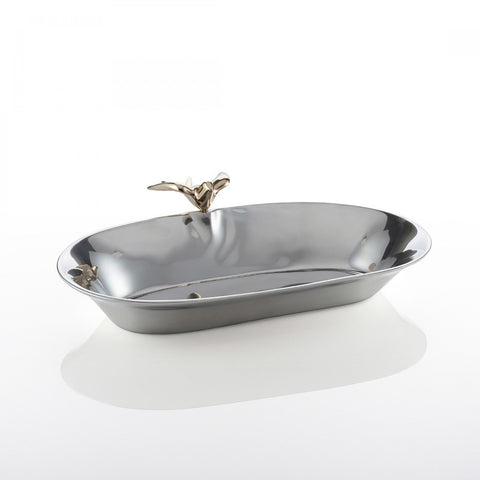 Dove Oval Bowl Sm Silver/Gold