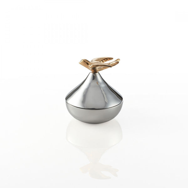Dove Keepsake Box Silver/Gold