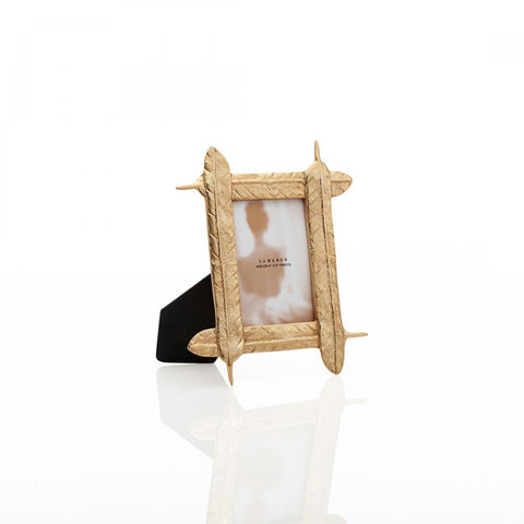 Feather Frame 4X6 Gold