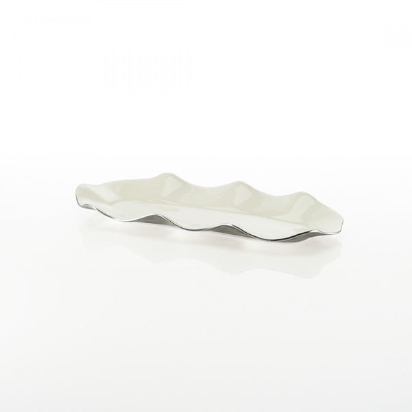 Ruffled Long Trays Oyster