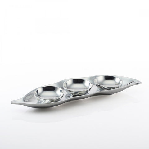 Pea Pod Entertaining Set Silver