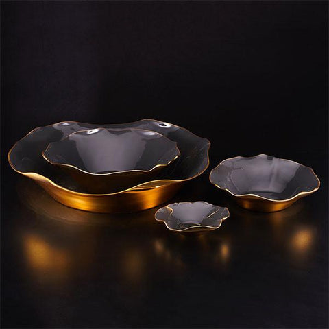 sm ruffled bowl graphite