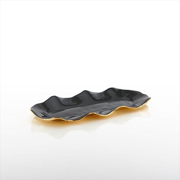 sm ruffled tray graphite